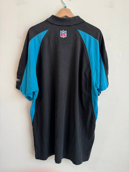 00s Carolina Panthers Reebok Play Dry Polo Shirt (L)