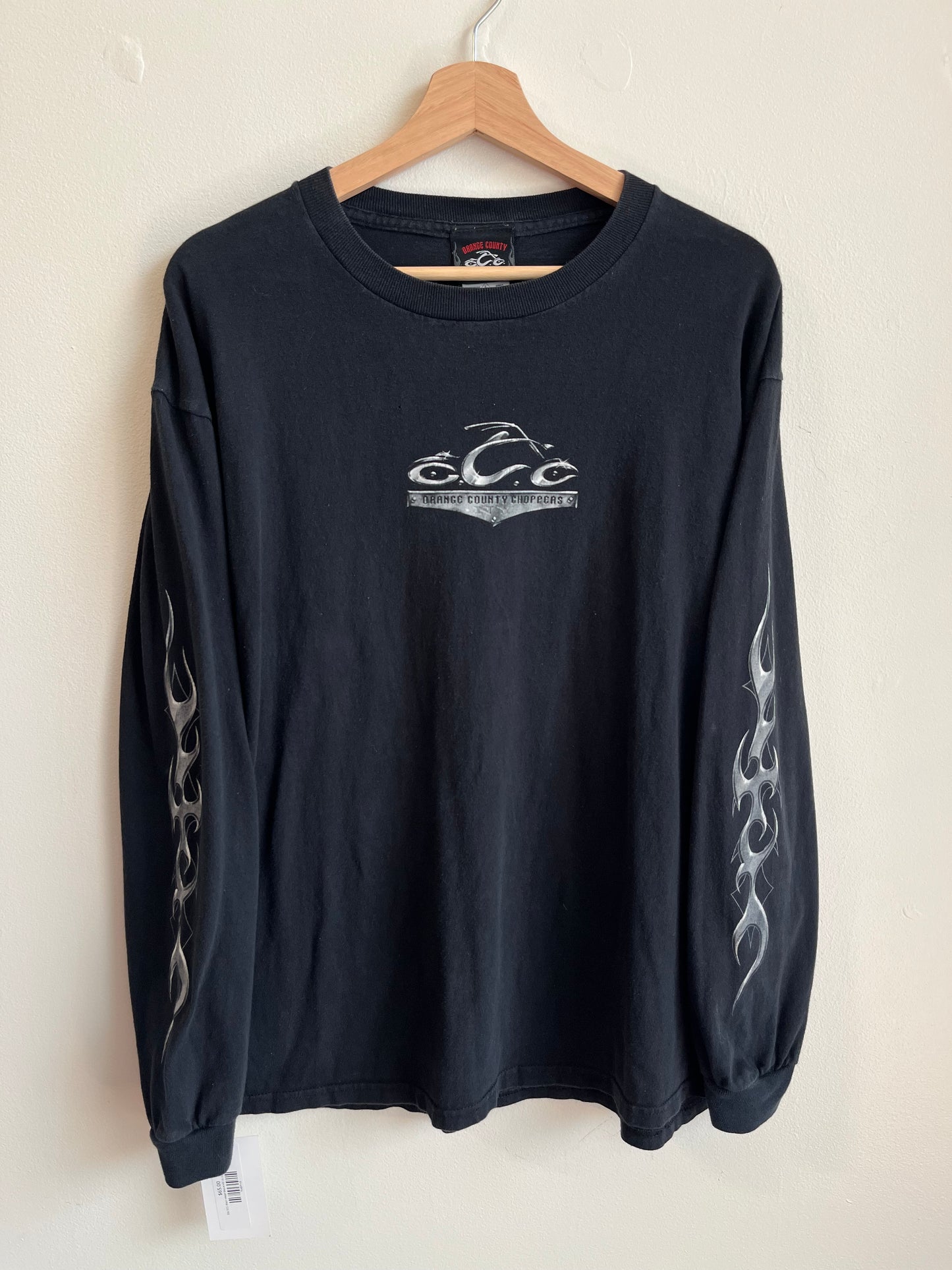 00s Orange County Chopper Black Long Sleeve Shirt (L)