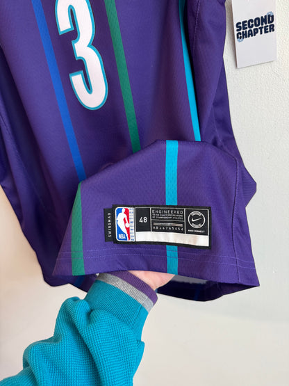 2019 Charlotte Hornets Terry Rozier III Jordan Swingman Purple Jersey (L)