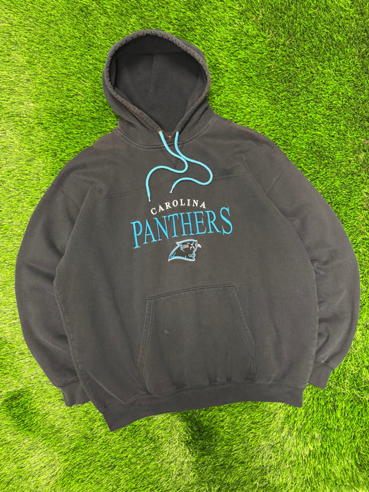 00s Carolina Panthers Spell Out Faded Hoodie (XL)