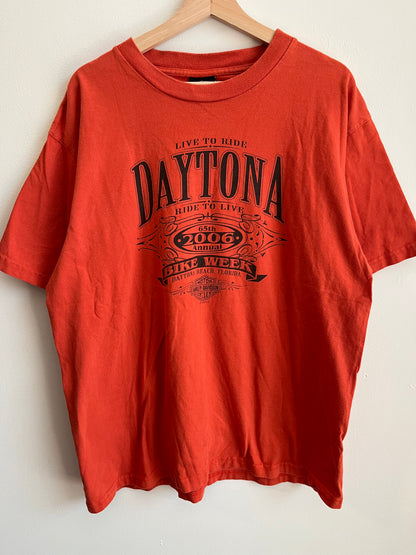 2006 Harley Davidson Orange Daytona Tee (XL)