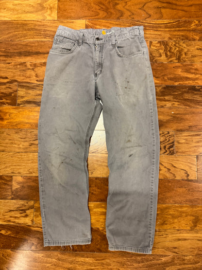 Carhartt Gray Distressed Workwear Pants (32 x 30)