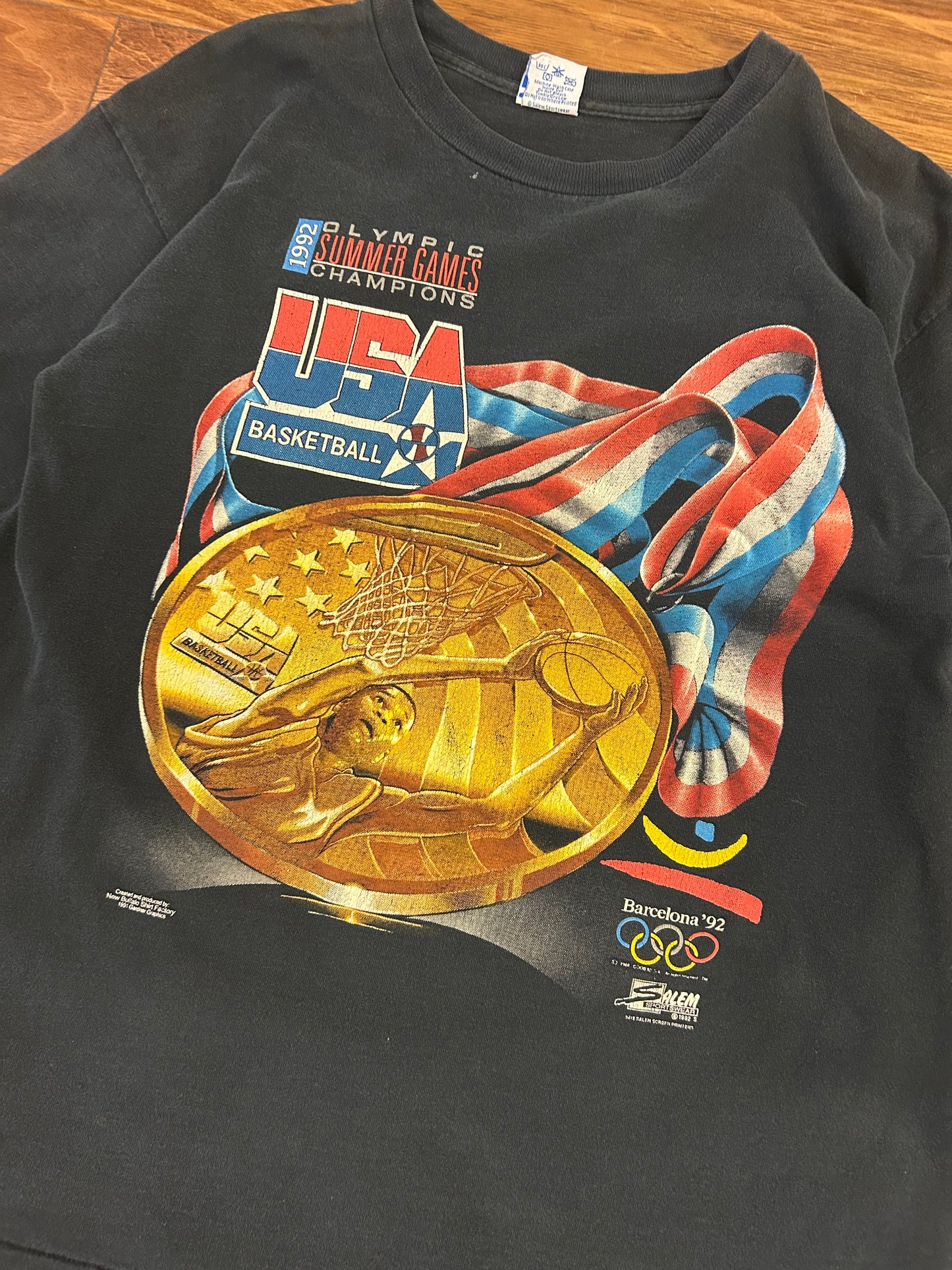 1992 USA Basketball Barcelona Olympics Vintage Tee (L)
