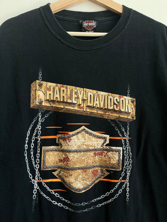 2004 Harley Davidson Chains Graphic Tee (L)