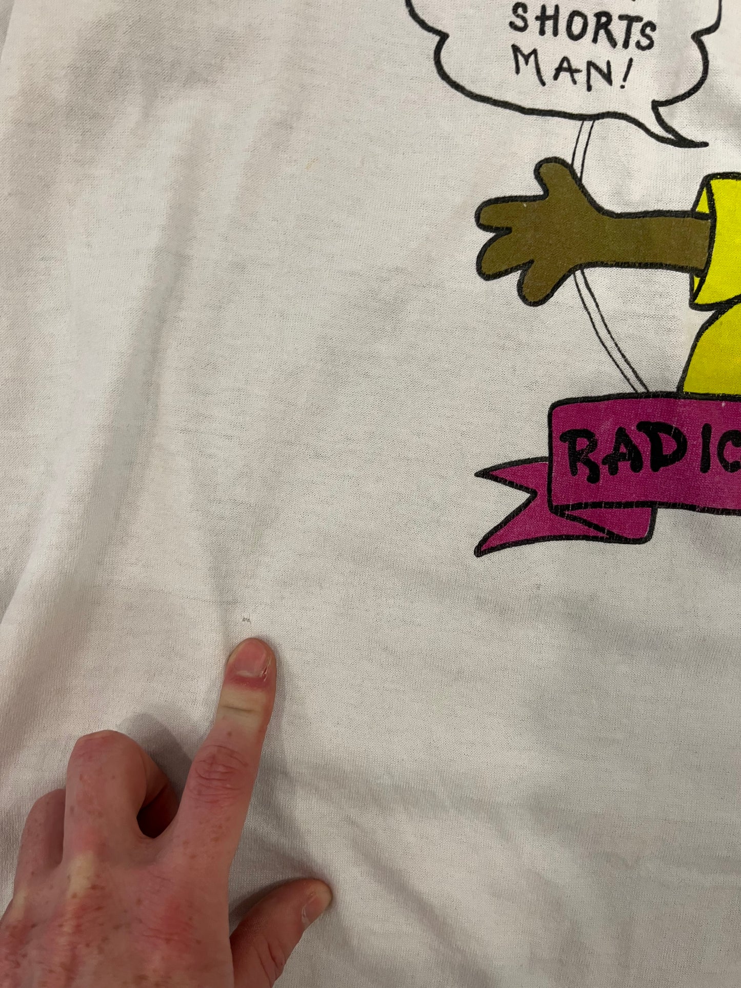 90s Bart Simpson Radical Dude Bootleg Distressed Tee (M)