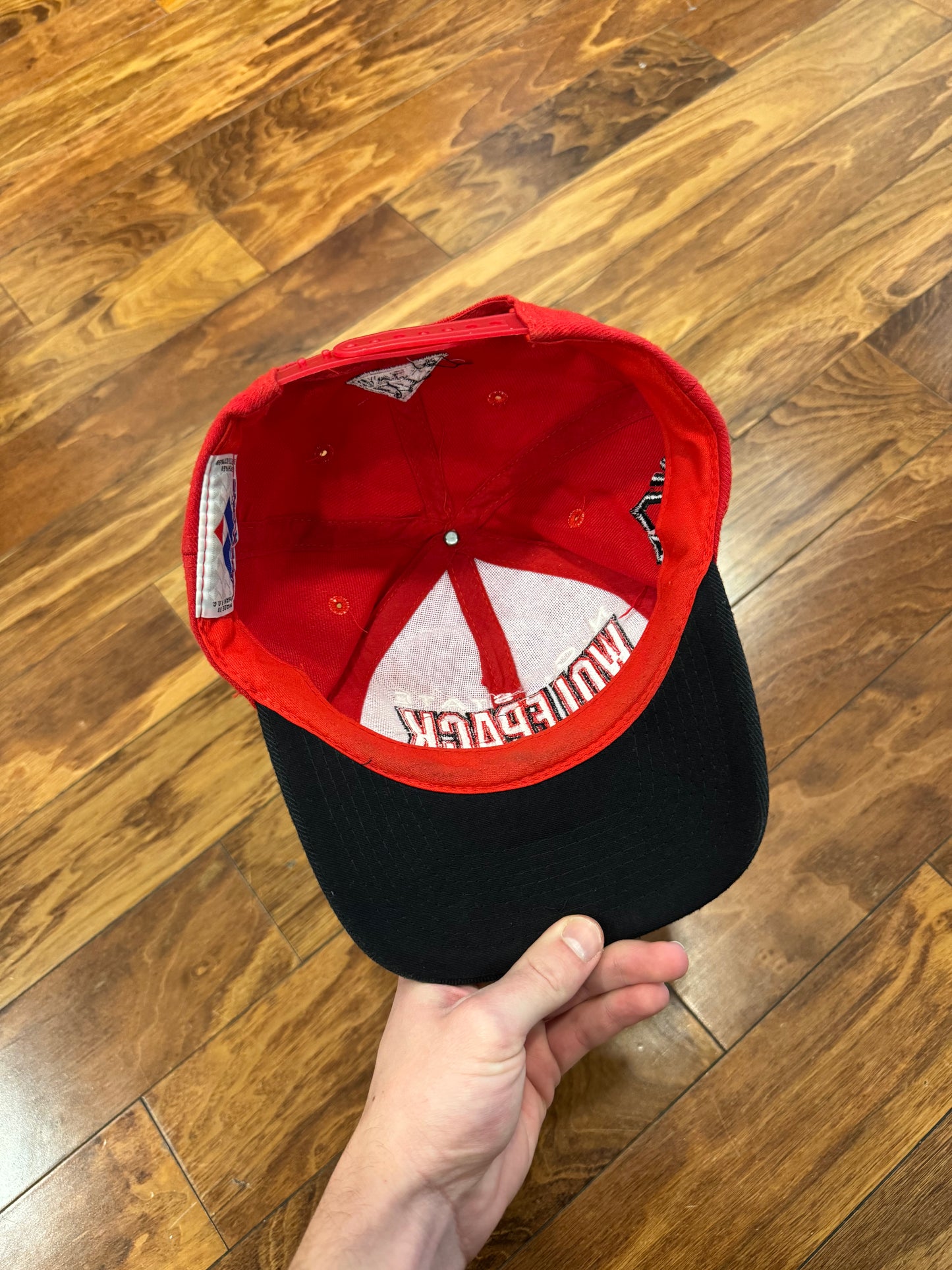 90s NC State Wolfpack Football Big Spell Out Apex Hat (OS)