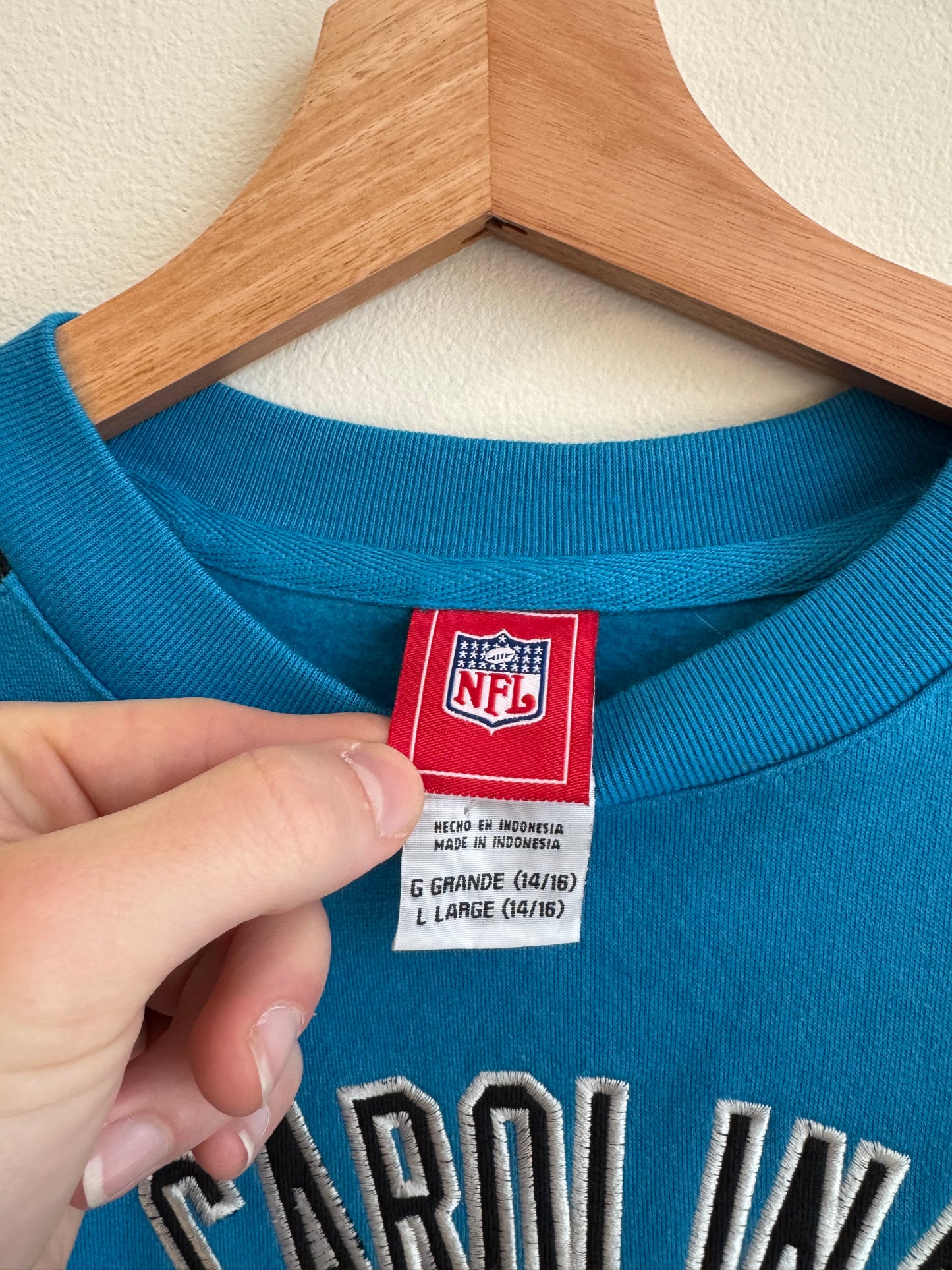 00s Carolina Panthers Vintage Deadstock Crewneck (Youth L)