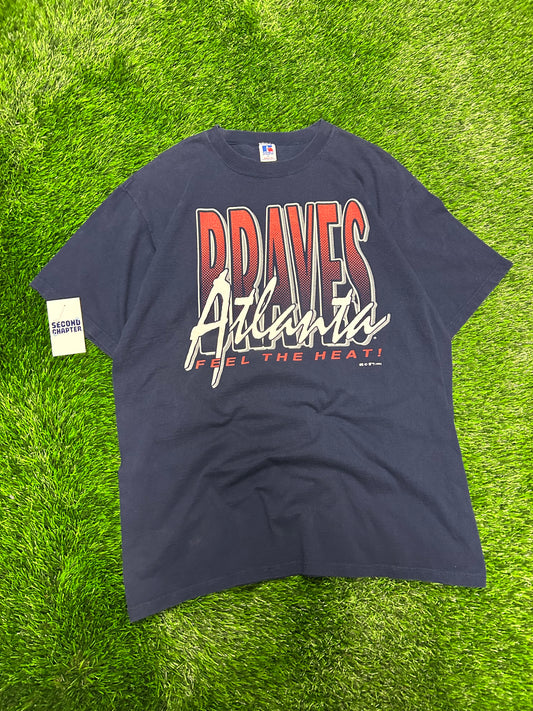1994 Atlanta Braves Russell Vintage MLB Spell Out Tee (XL)
