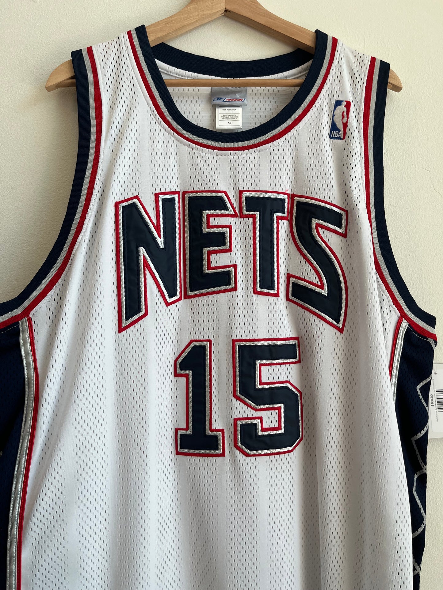 00s New Jersey Nets Vince Carter Reebok Team Apparel Jersey (XL)