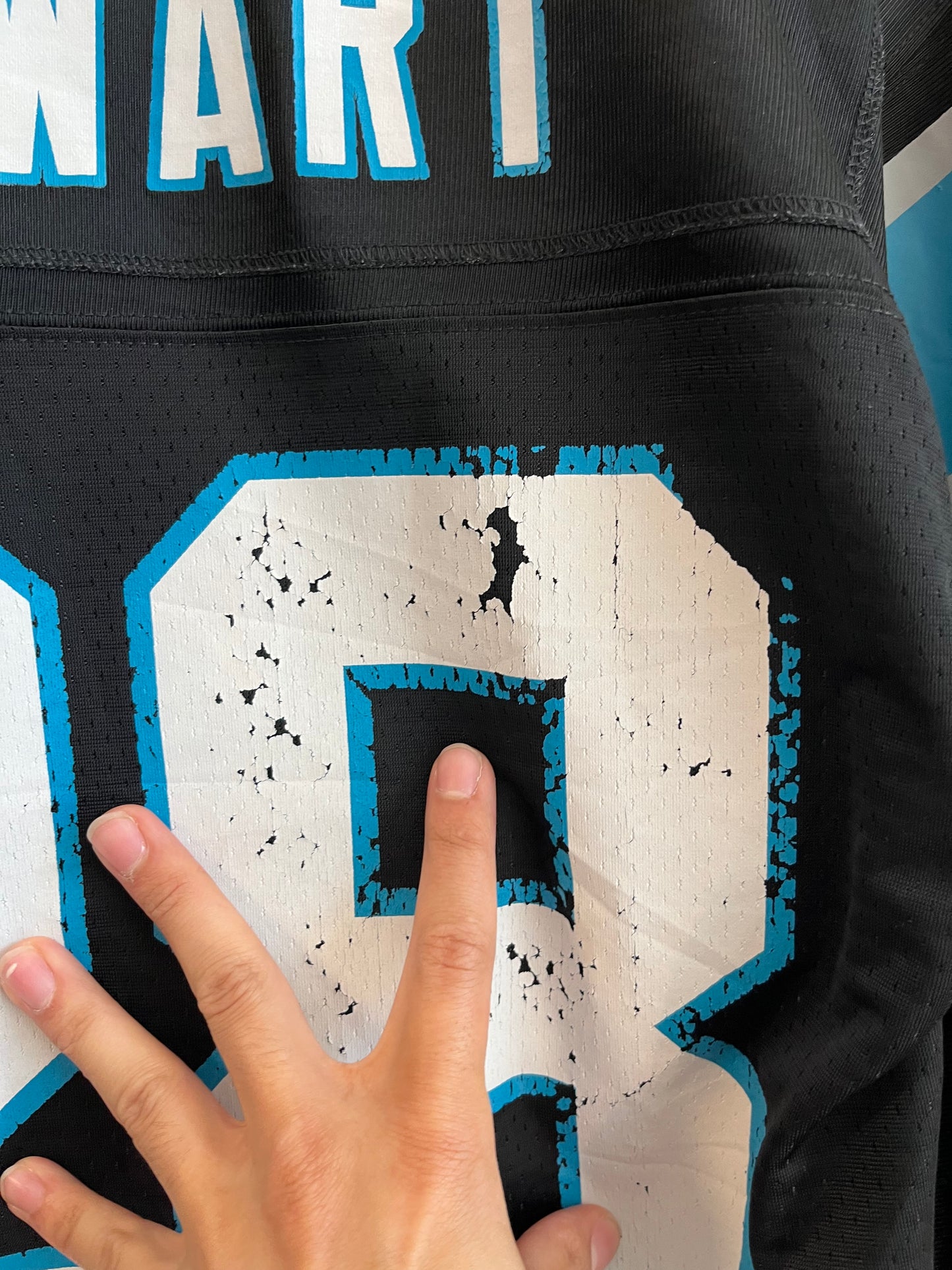 00s Carolina Jonathan Stewart NFL Players Jersey (S)