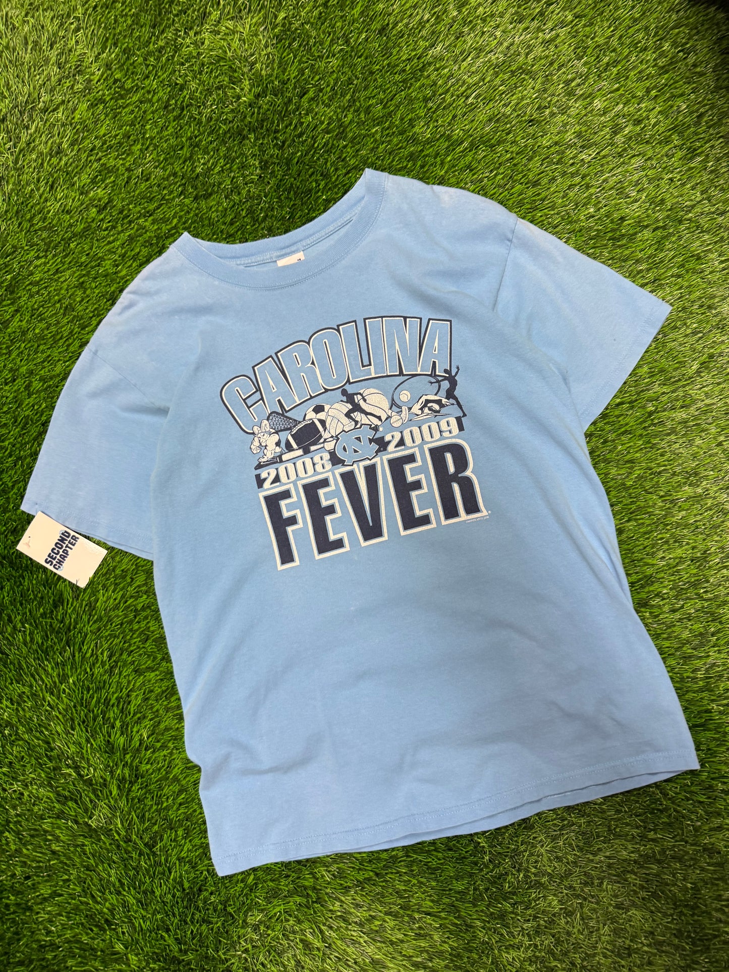 2009 University of North Carolina (UNC) Carolina Fever Tee (L)