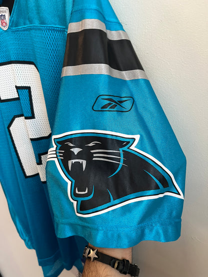 00s Carolina Panthers Jimmy Clausen #2 Blue Reebok Jersey (L)