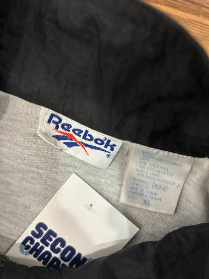 00s Reebok Vintage Black & White Windbreaker (XL)