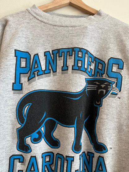 90s Carolina Panthers OG Cat Stained Crewneck (XL)