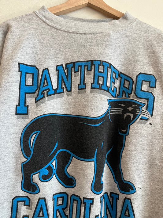 90s Carolina Panthers OG Cat Stained Crewneck (XL)