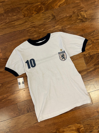 00s England #10 Soccer Ringer Tee (M)