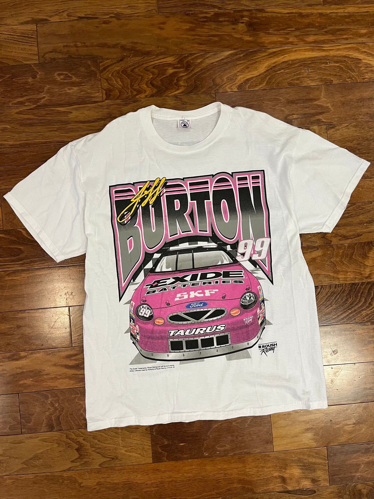 90s Nascar Roush Racing Exide Batteries Tee (XL)