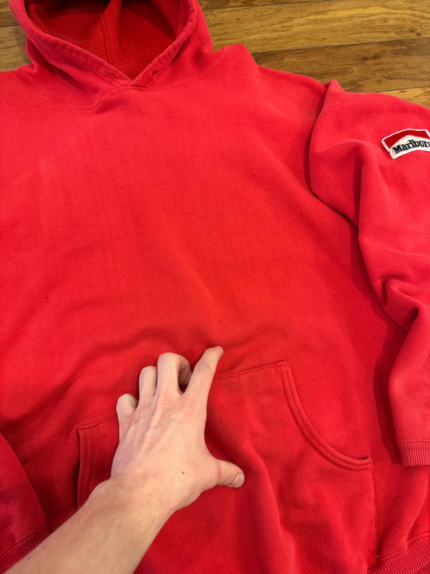 00s Marlboro Essential Red Hoodie (XL)
