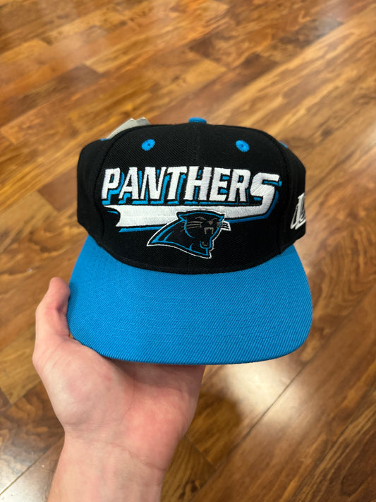 90s Carolina Panthers Logo Athletic Deadstock Vintage Sideline Hat (OS)