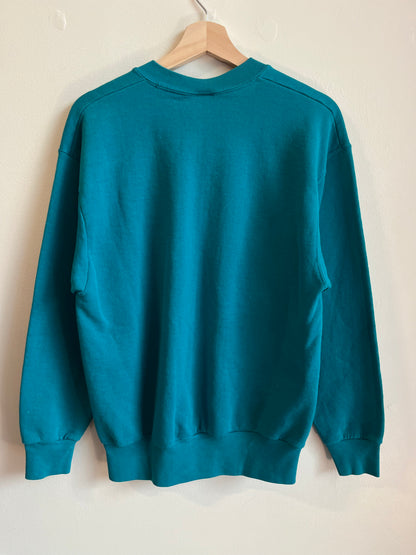 1995 Miami Dolphins Teal Pro Player Helmet Crewneck (M)