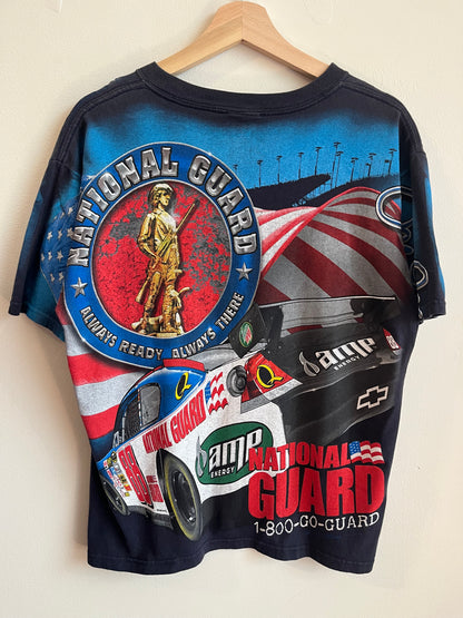 00s Dale Earnhardt Jr National Guard Nascar AOP Tee (M)