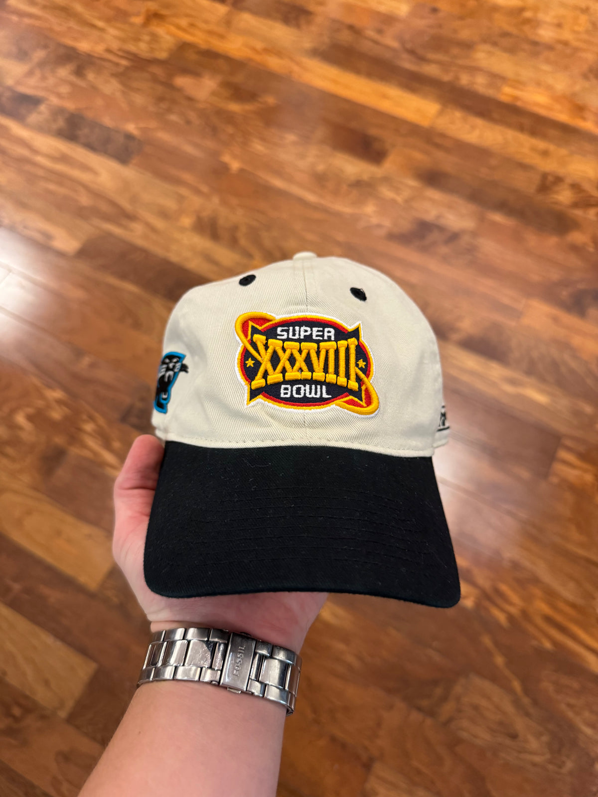 2004 Carolina Panthers Reebok Super Bowl XXXVIII Hat (OS)