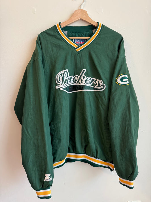 90s Green Bay Packers Vintage NFL Starter Windbreaker (XL)