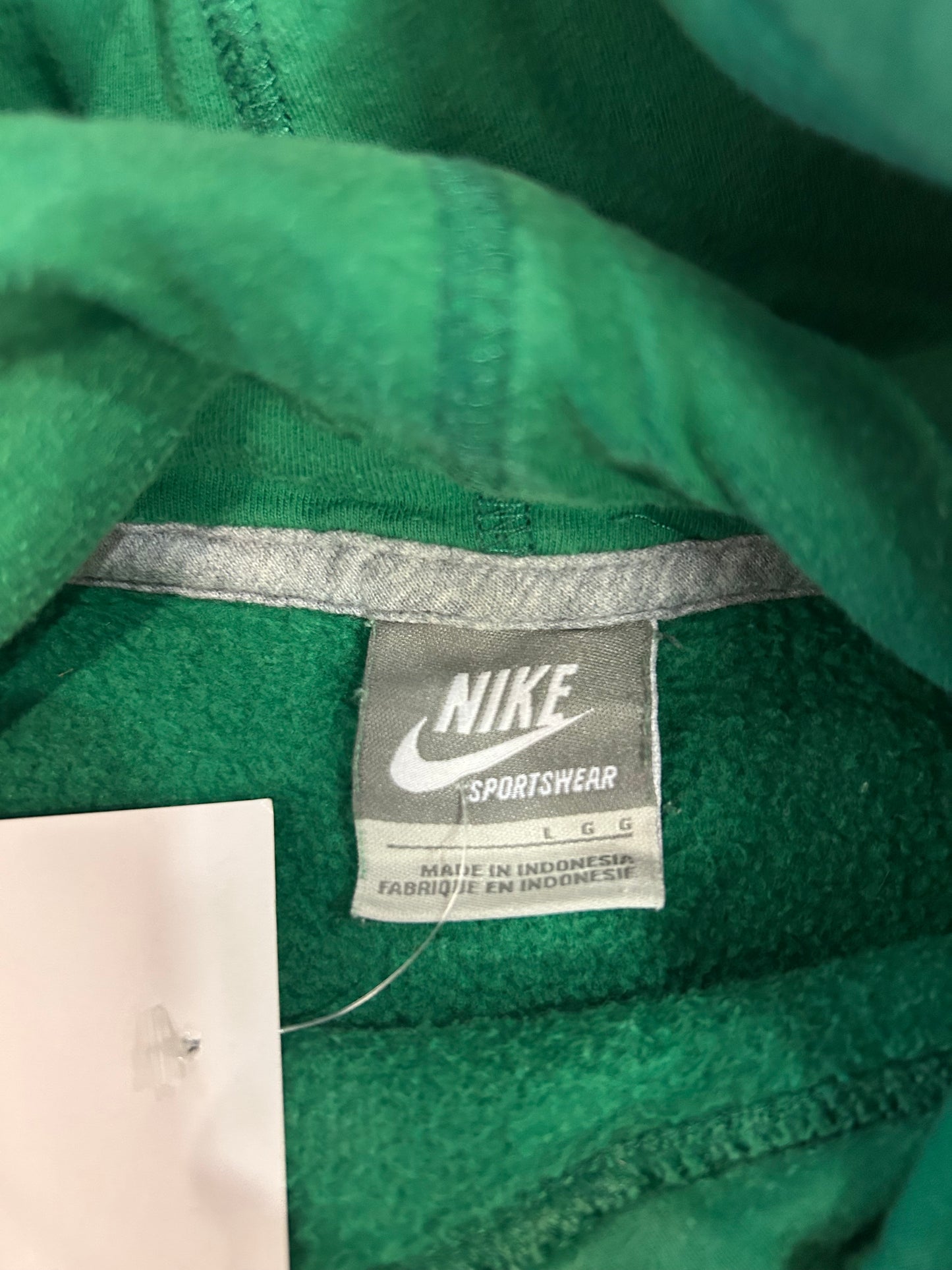 00s Nike Green Distressed Hoodie (L)
