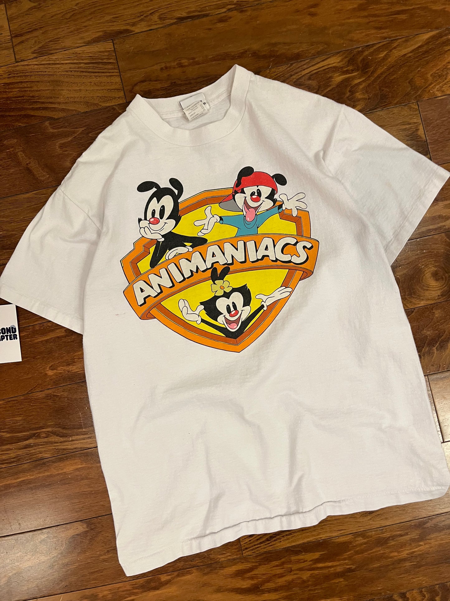 1993 Animaniacs Vintage Warner Bros Double Sided Cartoon Tee (L)