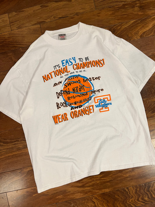90s Tennessee Lady Vols "It's Easy" Tee (XXL)
