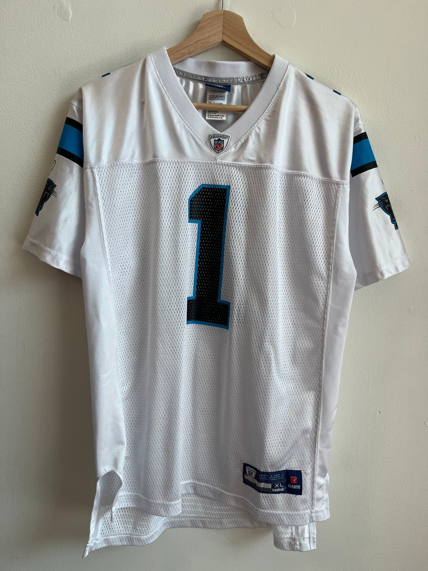 2010s Carolina Panthers Cam Newton Away Jersey (Youth XL)
