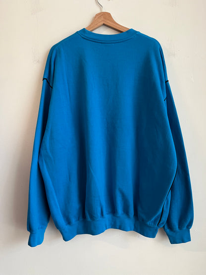 00s Carolina Panthers NFL Team Blue Crewneck (XXL)