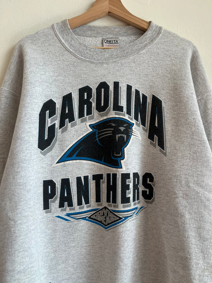 1993 Carolina Panthers Gym Gear Essential Grey Crewneck (XL)