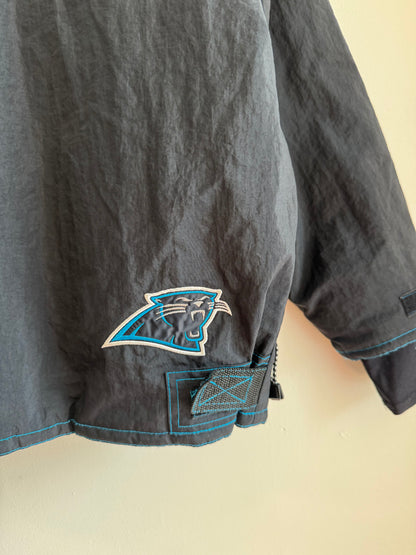 90s Carolina Panthers Chore Embroidered Puffer Jacket (M)