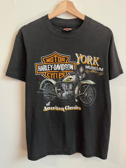 1989 Harley Davidson New York Faded 50/50 Tee (M)