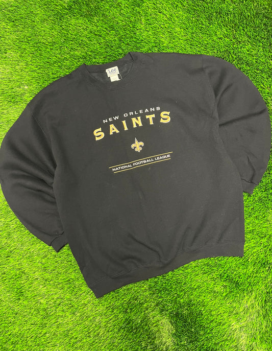 00s New Orleans Saints Embroidered Lee Crewneck (XL)