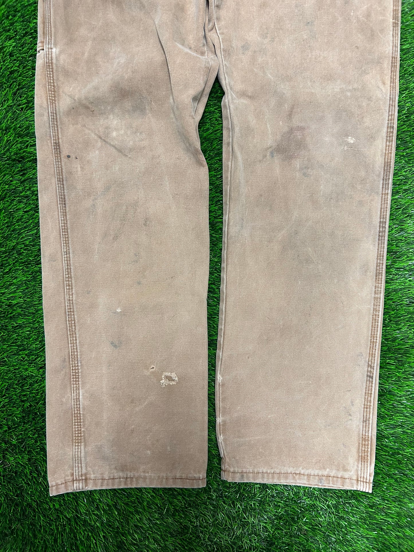 00s Dickies Faded Heavily Worn Tan Carpenter Pants (34 x 34)