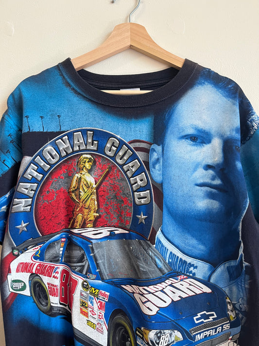 00s Dale Earnhardt Jr National Guard Nascar AOP Tee (M)