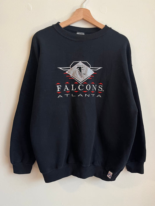 90s Atlanta Falcons Logo 7 Embroidered Crewneck (XL)