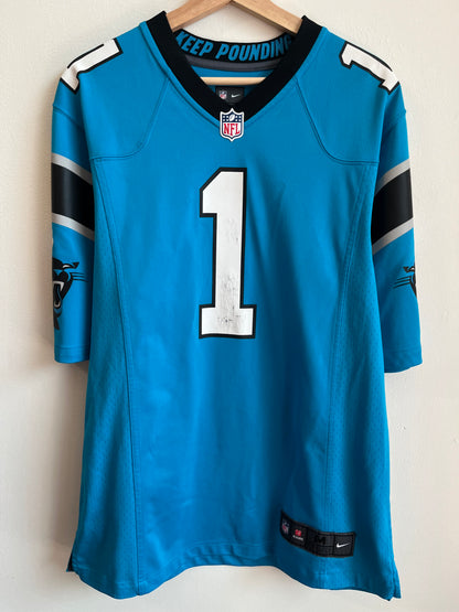 2012 Carolina Panthers Cam Newton Blue Jersey (M)