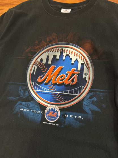 2000 New York Mets Big Logo Vintage MLB Graphic Tee (M)
