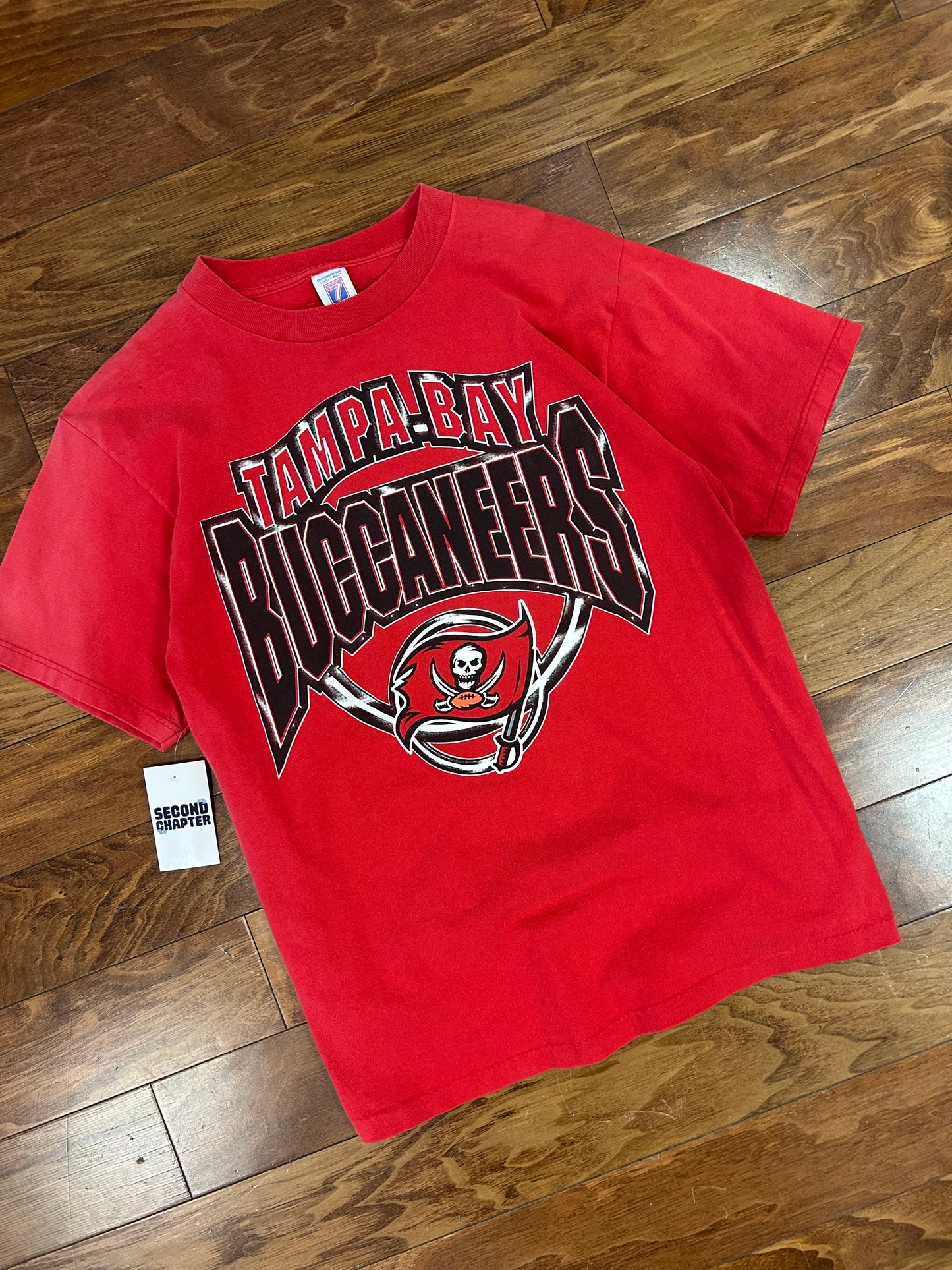 90s Tampa Bay Buccaneers Logo 7 Tee (L)