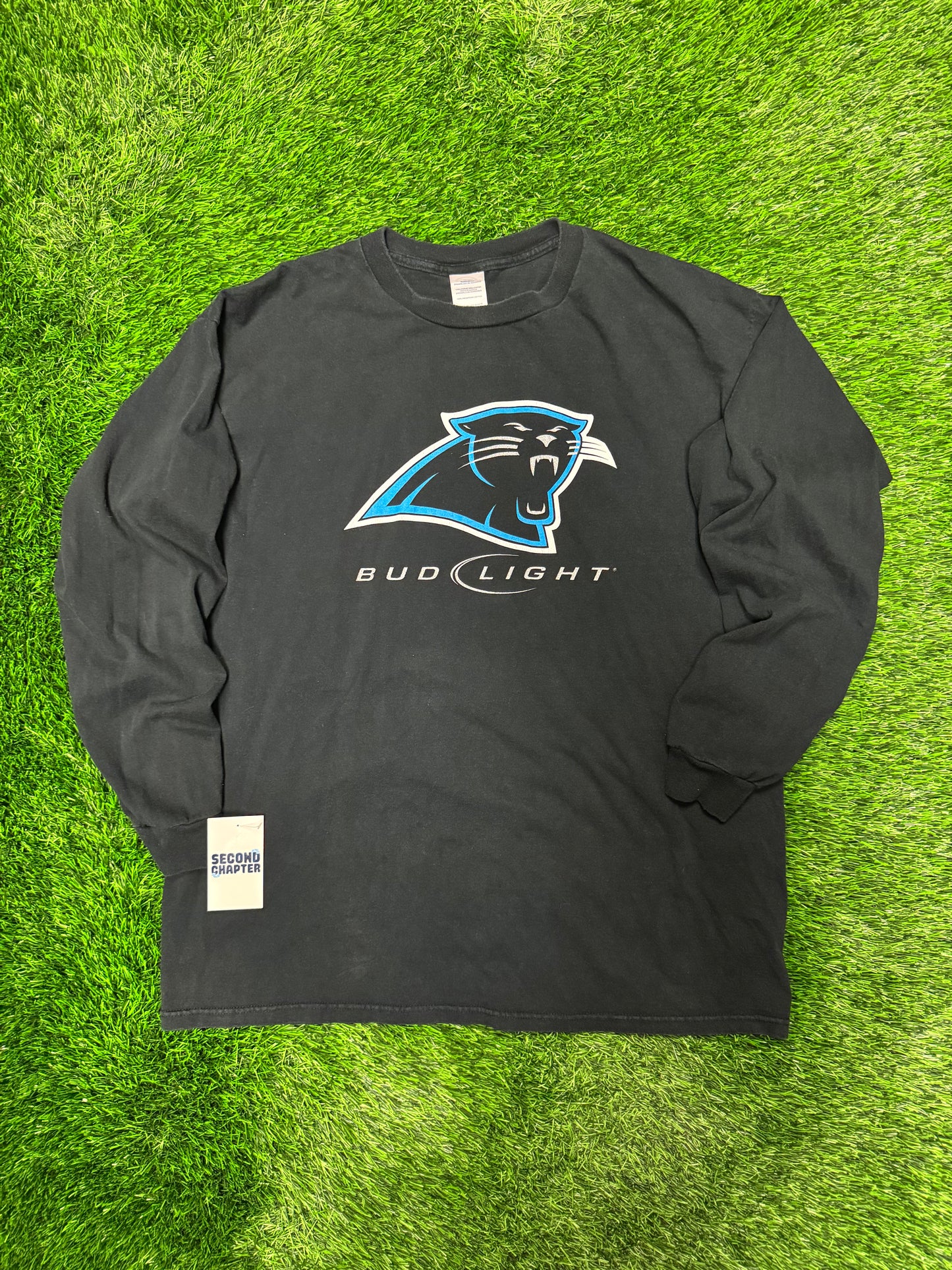 00s Carolina Panthers Bud Light Long-Sleeve Vintage Shirt (XL)