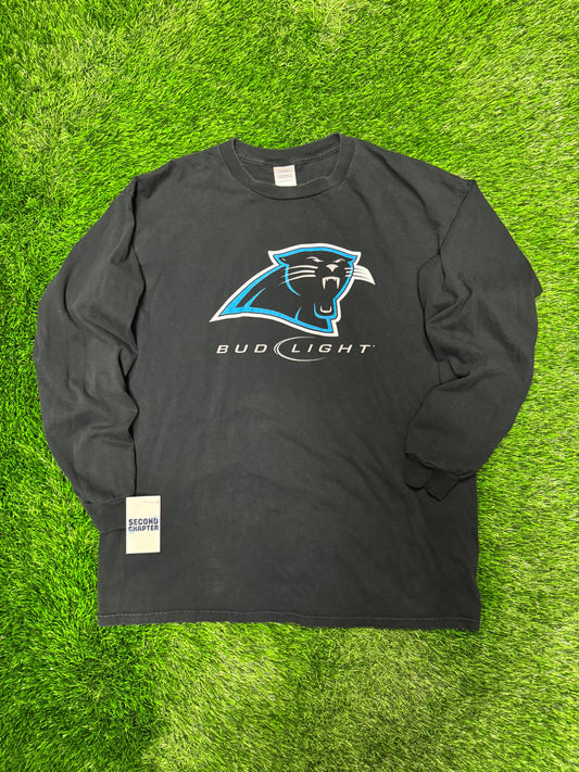 00s Carolina Panthers Bud Light Long-Sleeve Vintage Shirt (XL)