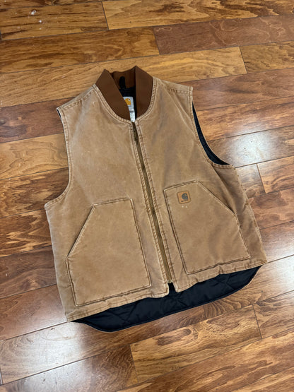 2006 Carhartt Insulated Brown Vest (L)