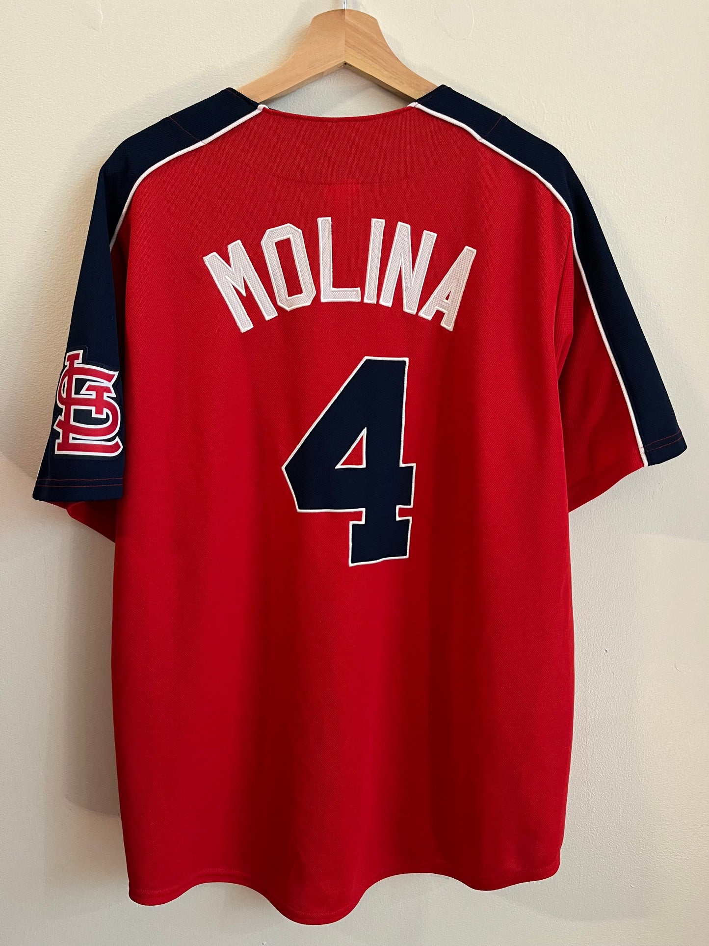 2010 St Louis Cardinals Yadier Molina Baseball Jersey (L)