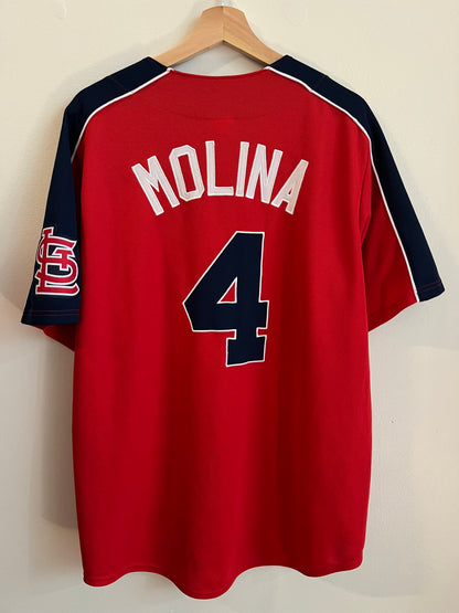 2010 St Louis Cardinals Yadier Molina Baseball Jersey (L)