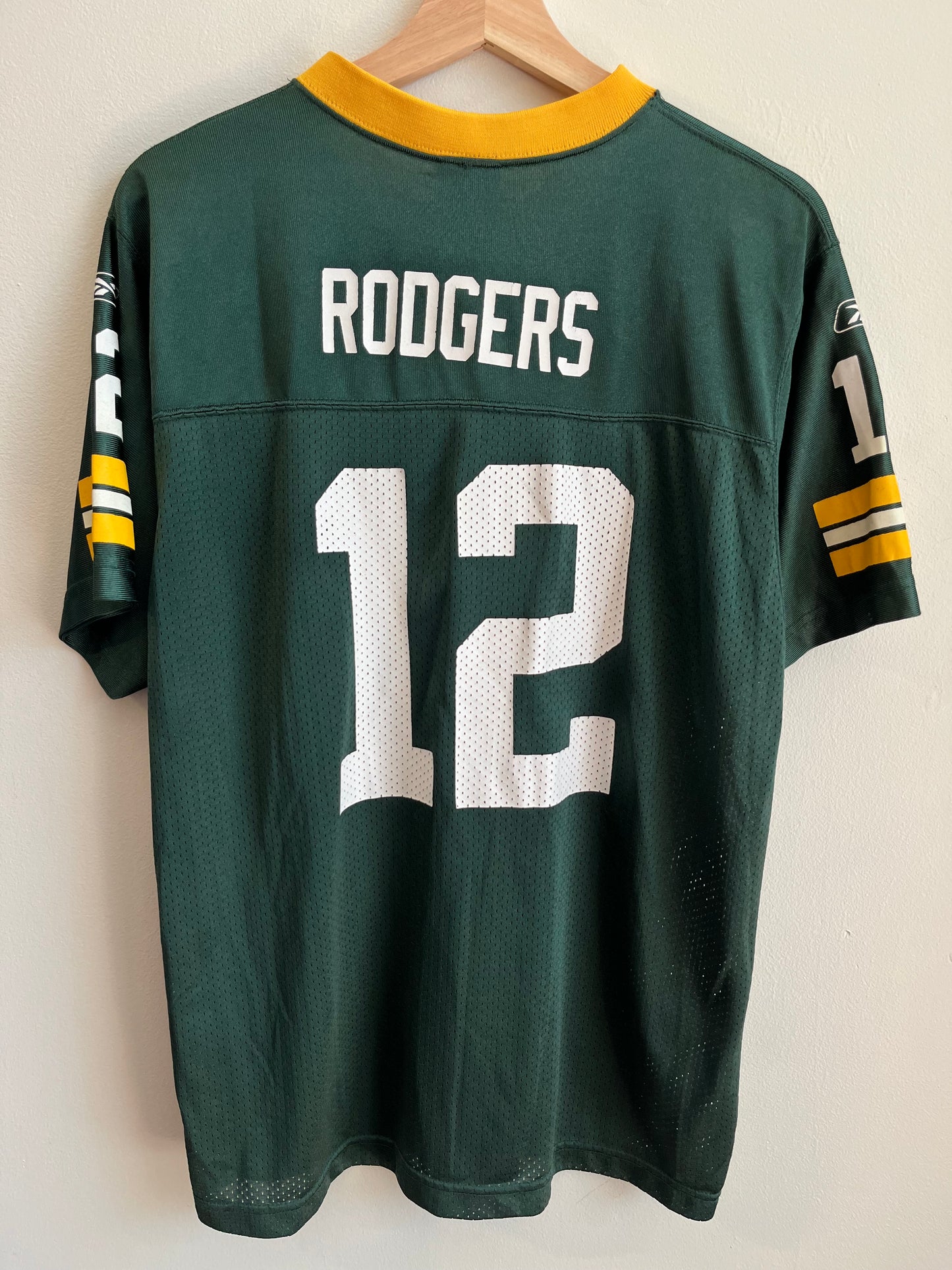 00s Green Bay Packers Aaron Rodgers Home Jersey (Youth XL)