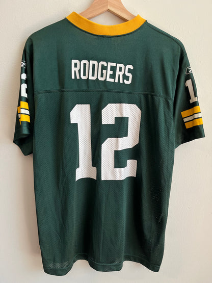 00s Green Bay Packers Aaron Rodgers Home Jersey (Youth XL)