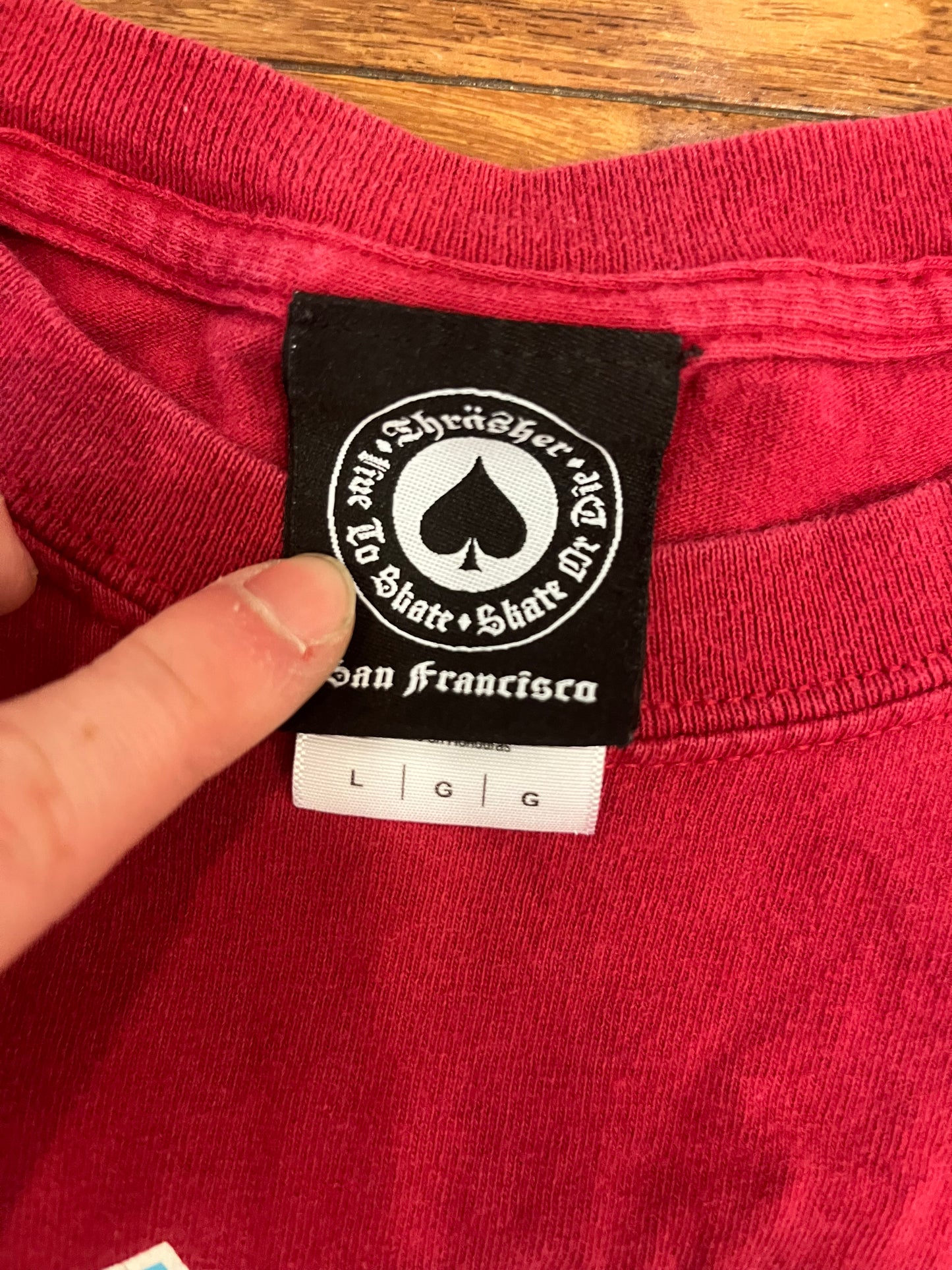 2010s Thrasher Magazine Burgundy Tee (L)